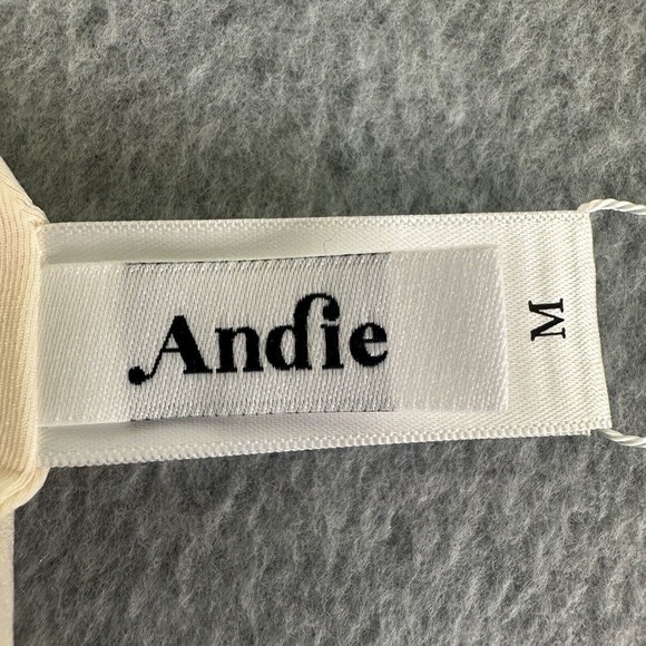 Andie Swimwear The Hipster Bikini Bottom Bias Stripe Truffle Sz Medium Sculpting - Picture 6 of 11